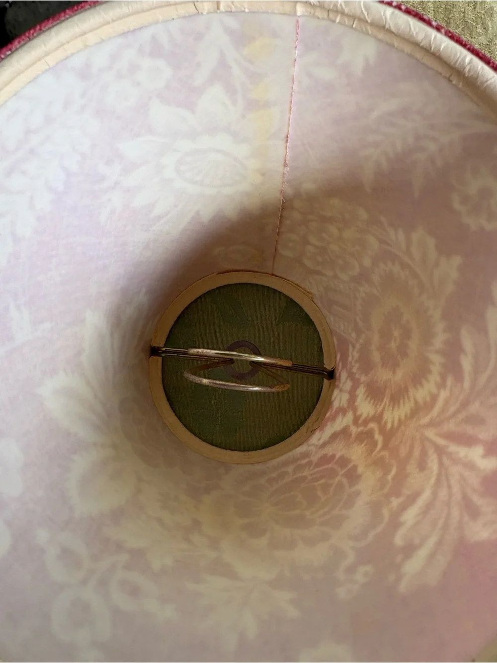 Pierre Deux Red Toile Floral Fabric Lamp Shades ♥️ Set of 3